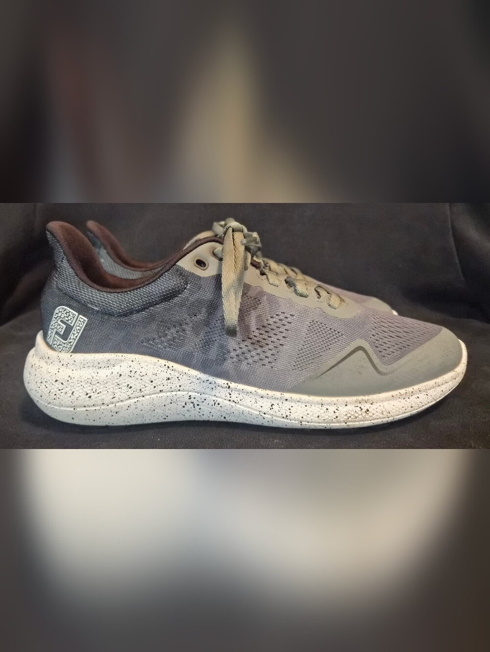Women's FootJoy FJ Flex Golf Shoes "Charcoal Leopard" (95769) Sz. 8.5